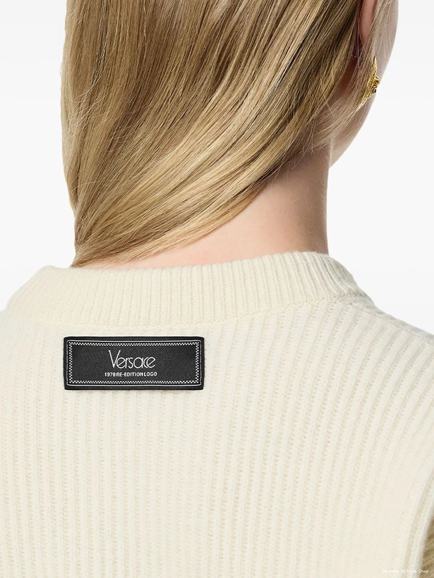 Cheap Versace sweater Women 1978 logo Re-Edition 0323
